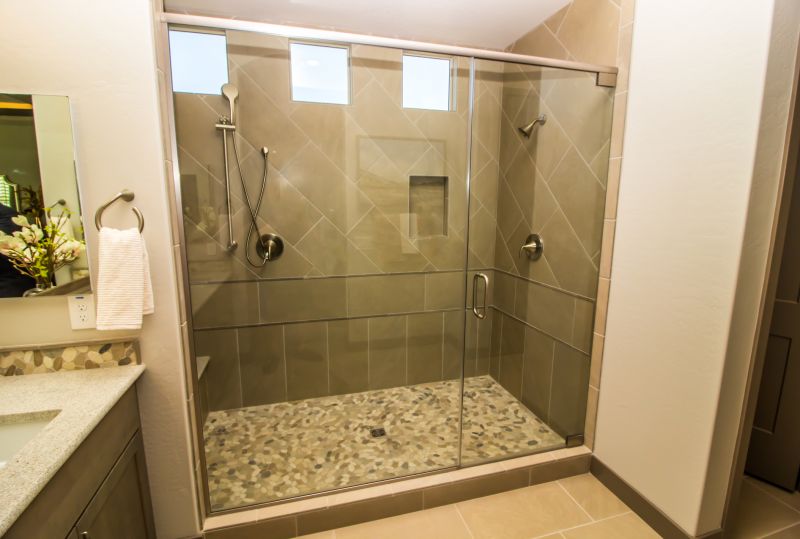 Elegant Shower with Frameless Glass